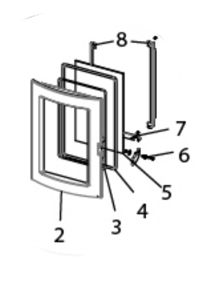 MCZ CLUB COMFORT AIR Scheibendichtung