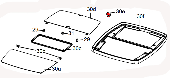 MCZ EGO Hydromatic 12 M2+ Pellettank Griff