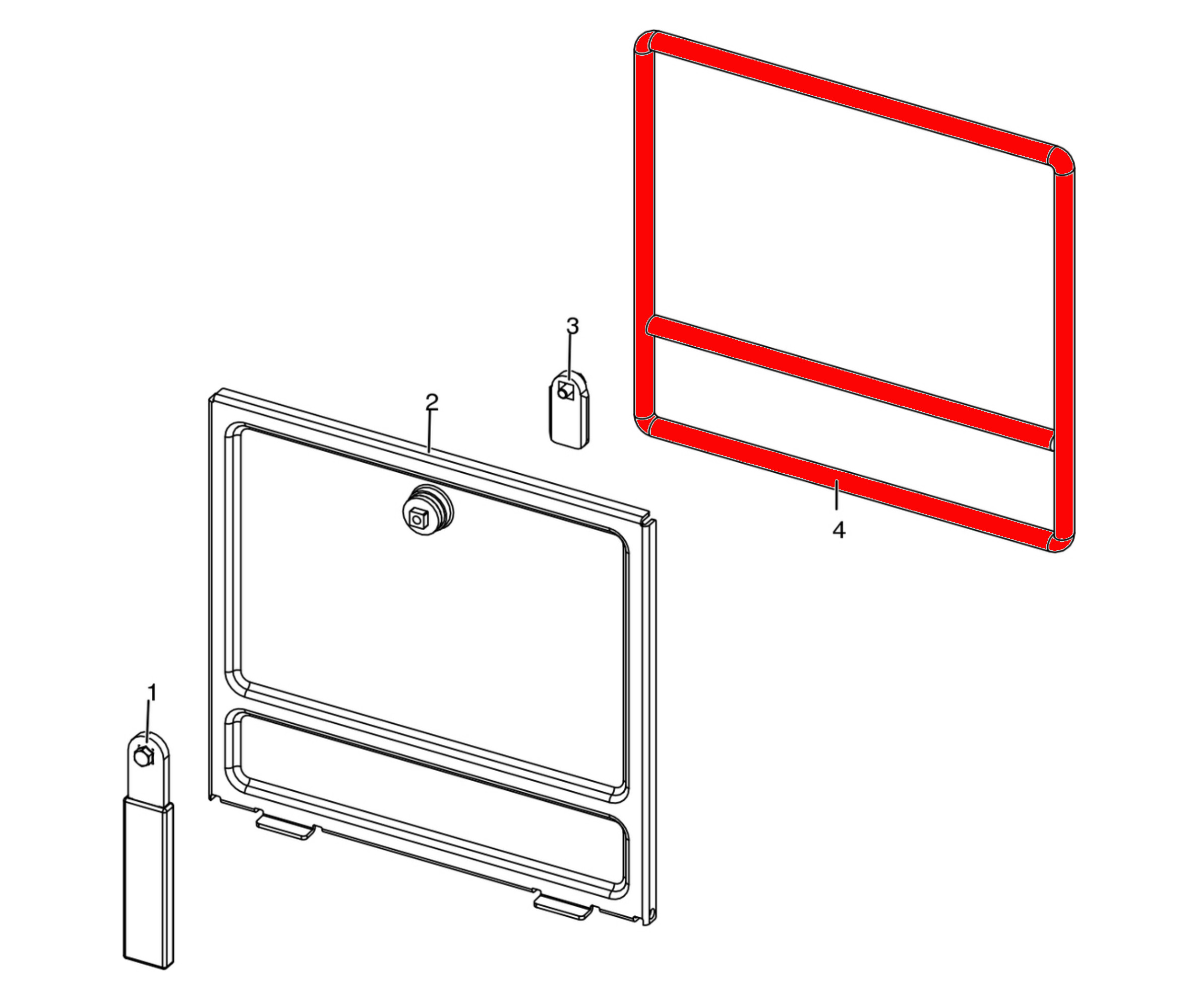 MCZ HALO Aschetür Dichtung
